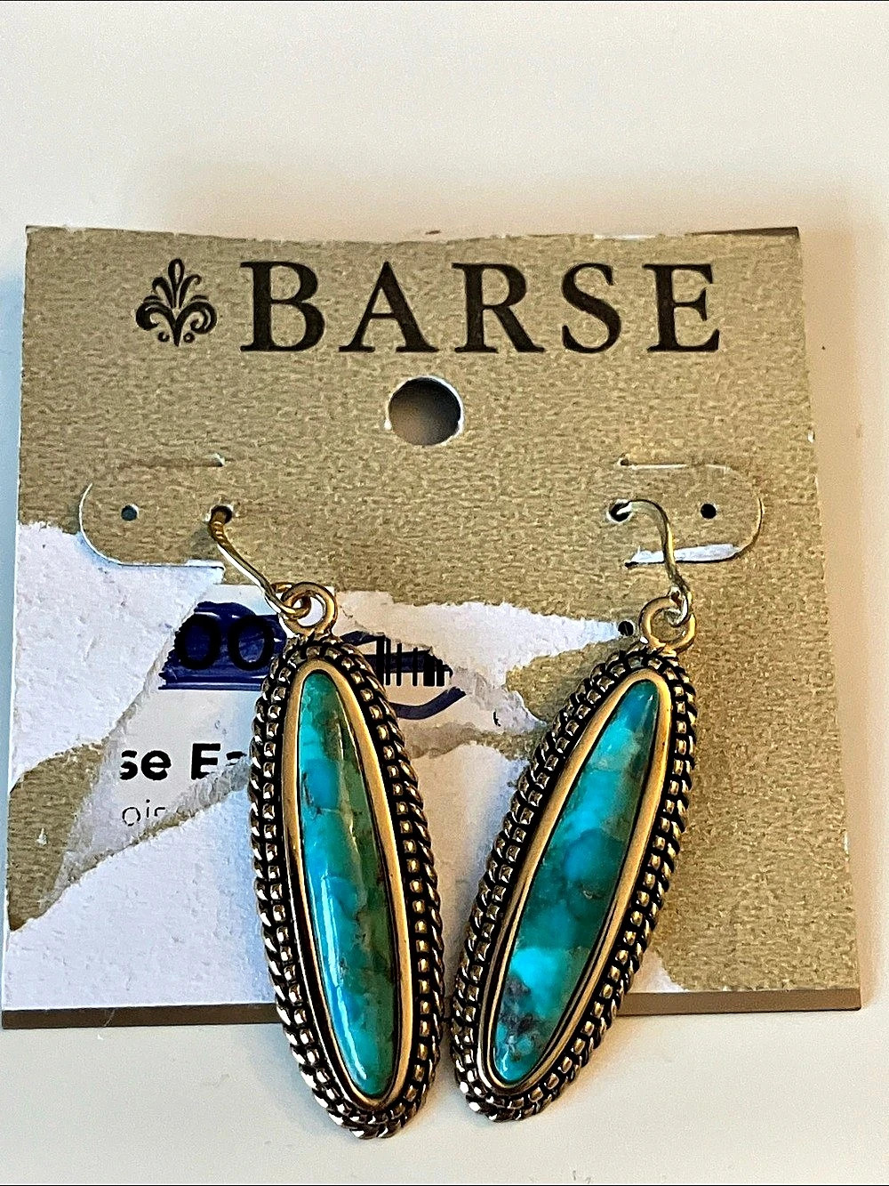 BARSE Turquoise-Color Drop Earrings